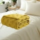 thumbnail image 4 of Manta Suave De Felpa Polar, Cálida Y Acogedora Para Siestas En La Cama O El Sofá, Color Amarillo, 4 of 9