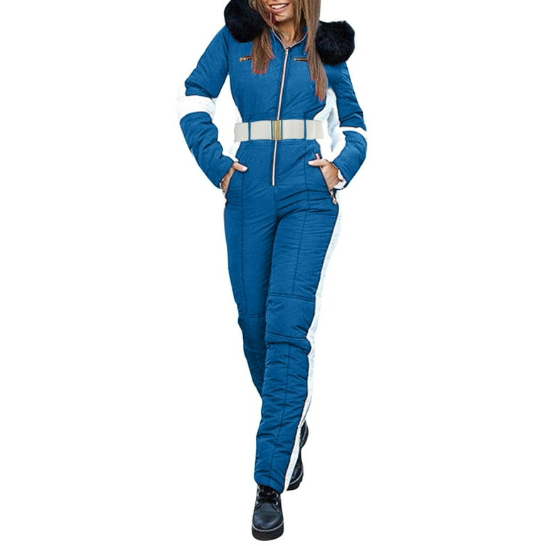 HAXMNOU Womens Winter Onesies Ski Jumpsuits Outdoor Sports