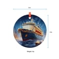 thumbnail image 5 of Festive Cruise Ship Ornament Christmas Tree Decoration Holiday Ocean Liner Collectible Nautical Gift Unique Christmas Decor, Holiday Keepsake, Xmas Tree Hanging Decoration, Seasona, 5 of 5