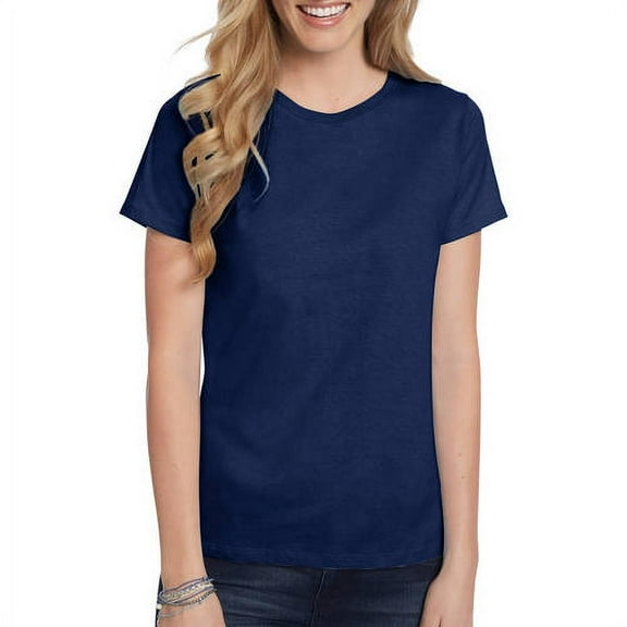 Hanes Women's Relaxed Fit Authentic Essentials Crewneck T-Shirt