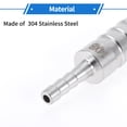 thumbnail image 5 of Unique Bargains 1 Set Hose Barb Fittings 5/16"x15/64" Reducer Splicer Mender for Air Water Oil Gas Stainless Steel Silver Tone with Clamps 35/64"-15/64", 5 of 6
