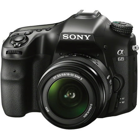 Semi Hard Camera Case - Sony Alpha a68 Translucent Mirror DSLR Camera - Black
