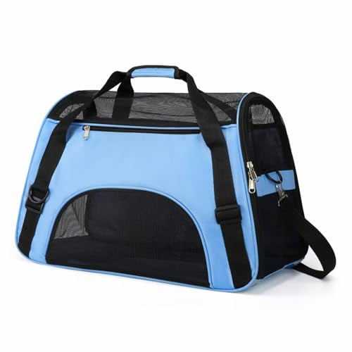Cat Carrier Soft Sided Dog Carry Bag Foldable Puppy Travel Bag Portable Pet Travel Carrier Breathable Mesh Cat Carrying Case