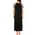 thumbnail image 2 of Avidlove Women Long Nightgown Full Length Sleep Shirt Sleepwear Short Sleeve Loungewear with Pockets, 2 of 7