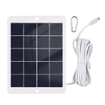 thumbnail image 1 of For 3W 5V Portable Solar Charger Waterproof Solar Panel Charger for Camping with Micro USB Plug for Charging Mobile Phones Mini Fans LED Light Home Monitor Camera, 1 of 7