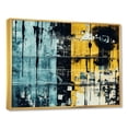 thumbnail image 3 of Designart "Urban Odyssey in Collages II" Extra Large Abstract Framed Wall Art - Transitional Yellow Abstract Collages Entryway Framed Wall Art Print, 3 of 7