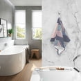 thumbnail image 2 of Yayeee 100% Cotton Hand Towels for Bathroom 16" x 28" Soft Absorbent Kitchen Towel, Dark Cubes, 2 of 7