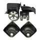 thumbnail image 2 of Conjunto de ruedas de repuesto para equipaje, maleta, carrito, accesorios universales para viaje, DIY , Negro;2 uds. A78 negro, 2 of 5