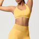 thumbnail image 4 of Sujetadores Deportivos para Mujeres Soporte Alto Busto Grande de Color Sólido Sujetador de Punto sin Costuras de Yoga, Cuello Colgante Diseño de Espalda para el Gimnasio, 4 of 9