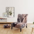 thumbnail image 2 of Designart "Minimalism Leaves Floral Pattern" Upholstered Traditional Accent Chair and Floral Arm Chair - Multiple Color & Pattern, 2 of 7