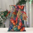 thumbnail image 5 of Naloa Butterflies On Rocky Cliff Drawstring Christmas Bags, 3D Xmas Gift Bags, Christmas Wrapping Bags, Xmas Goodie Bags, Treat Pouch Bags, Party Favor Bags-Medium, 5 of 9