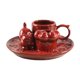 thumbnail image 1 of Palo Soporte Incienso Incienso Multipropósito Incienso Multipropósito Stick Sporter Smudge Bowl para sala de estar Decoración del hogar Rojo, 1 of 8