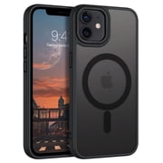 Magnetic for iPhone 12 Case/iPhone 12 Pro Case, Compatible with MagSafe, Translucent Matte Slim Shockproof Phone Case