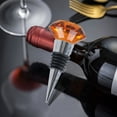 thumbnail image 4 of Opolski Crystal Metal Silicone Leakproof Reusable Wine Stopper Bottle Sealer Cork Plug, 4 of 7
