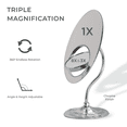 thumbnail image 2 of Zadro Tri-Optic Beveled Vanity Makeup Mirror w/ Magnification & Swivel, 2 of 6