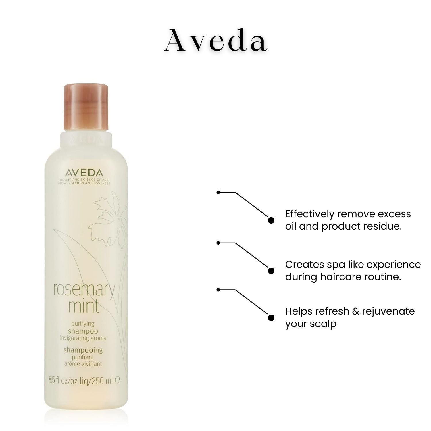Aveda Rosemary Mint Lightweight Purifying Shampoo, 8.5 oz