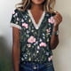 thumbnail image 1 of Puntoco Casual Mujer Cuello en V Verano Sexy Gradiente Estampado Regular Mujer Manga corta top Puntoco Puntoco-4071, 1 of 8