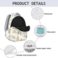 thumbnail image 4 of Trendy Pineapple Print Backpack - Roomy & Lightweight for Students & Professionals, Great for Campus, Commuting & Daily Errands, 4 of 6