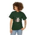 thumbnail image 3 of Chilling Relaxing Settled Kawaii Cute Kitty Unisex Heavy Cotton Tee, 3 of 12