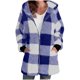 thumbnail image 3 of Camisas de vestir para mujer,Abrigo de lana sintética para mujer, chaqueta de invierno de manga larga con cremallera, prenda exterior de poliéster para uso informal, sopatenor, 3 of 9