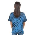 thumbnail image 2 of Dyenomite 200TS 100 Percent Cotton Tiger Stripe Tee for Men- Black & Royal - 3XL, 2 of 2