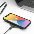 thumbnail image 4 of Red Ember Shockproof Case for iPhone, Ultra Slim Protective Liquid Silicone Matte Finish Phone Case - iPhone 14 - Black, 4 of 5