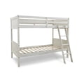 thumbnail image 3 of Benjara Lea Twin Size Bunk Bed, Wooden Ladder, Traditional Crisp White, 3 of 5