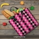 thumbnail image 5 of Easygdp pink and black argyle Bolsa Tote para Mujer, Bolso de Hombro para Trabajo, Playa, Viajes, Compras y Supermercado, 5 of 7