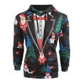 thumbnail image 2 of Gibobby Men's Christmas Leisure Style Hoodie Print Pullover Long Sleeve Sweatshirt Loose Stylish Handsome Pullover(Black,L), 2 of 5