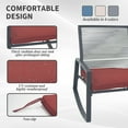 thumbnail image 6 of Mondawe 3-Piece Outdoor Metal Rocking Chair Set with Side Table include Cushions, 6 of 6