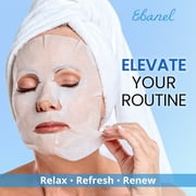 Ebanel 10-Pack Collagen Face Mask, Instant Brightening Hydrating Face Sheet Mask