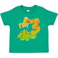 thumbnail image 3 of Inktastic Happy Dinosaur Third Birthday-green Boys or Girls Toddler T-Shirt, 3 of 5
