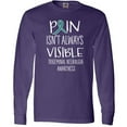 thumbnail image 3 of Inktastic Trigeminal Neuralgia Awareness Pain Isn't Always Visible Long Sleeve T-Shirt, 3 of 5