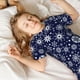 thumbnail image 5 of Fotbe Snowflakes2 Pijama Estampada de 2 Piezas para Niños – Ropa de Dormir de Manga Corta Cómoda para Niños y Niñas, Camiseta y Shorts de Algodón-Large, 5 of 6