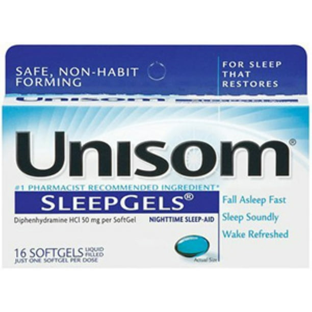 Unisom SleepGels 16 Caps (Pack of 2)