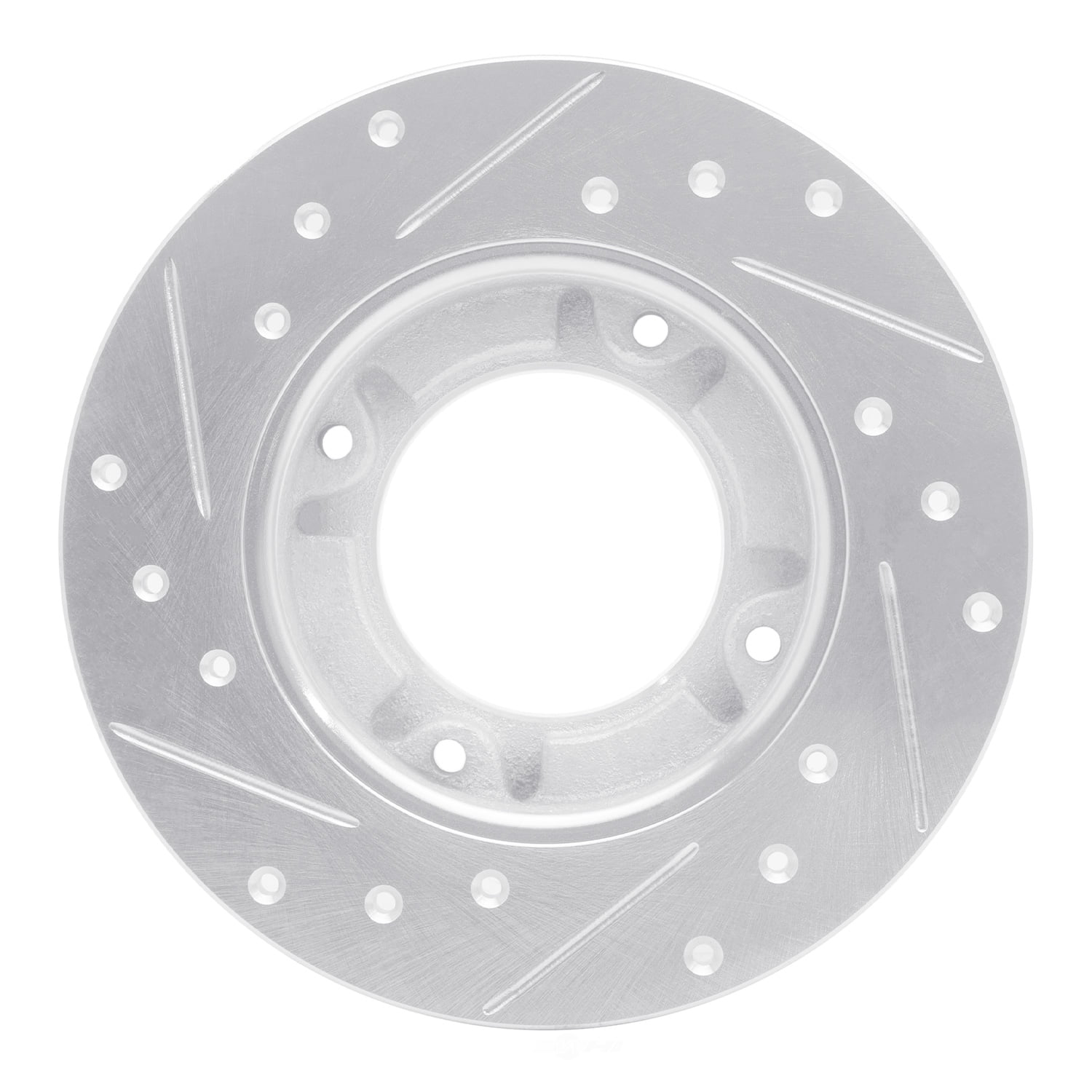 Dynamic Friction Company 631-59002R DFC Brake Rotor - Drilled And Slotted - Silver