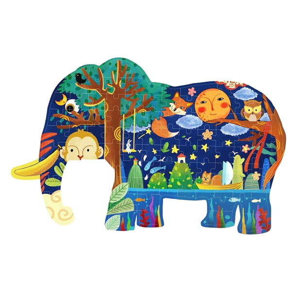 Partheme Novelty Toys 1 Counts Wooden Puzzle Unique Shape Shaped Adults And Kids Puzzles as show