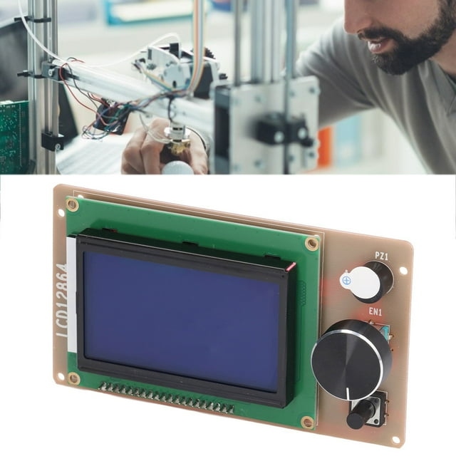 Pantalla LCD, PCB De Amplia Aplicación Resolución 128 X 64 Placa Controladora De Pantalla Inteligente Interfaz De 2 Filas Para Reparación De Impresoras 3D