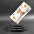 thumbnail image 6 of License Plate,Cow with Hat and Bunny on Easter Shelf Decorative Front,Personalized Stainless Steel License Plate Cover For Men Women,12.2" X 6.2", 6 of 7