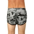 thumbnail image 5 of UZZI Mens Swim Trunks Nylon Boxer Shorts Running Shorts, Camo Black, Size: Medium, Uzzi Active Wear, 5 of 6