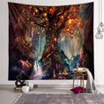 thumbnail image 2 of 1PCTree Of Life Colgante de pared, Tapiz psicodélico Tapices Cascadas debajo de un árbol antiguo, Decoración para colgar en la pared para el dormitorio Sala de estar, 180X230cm JAMW Sencillez, 2 of 5