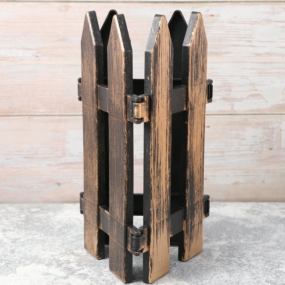 4pcs Miniature Fence Picket Fence Decorative Christmas Fence for Christmas Tree Miniature Garden