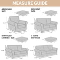 thumbnail image 2 of XYMHUN 3-Piece Sofa Cover Stretch Couch Cover Washable Sofa Slipcover Furniture Protector with 2 Cushion Covers,Loveseat Coffee, 2 of 7