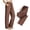Brown, variant on Women Drawstring Elastic High Waist Straight Leg Flow Dress Pants Soft Wrinkle Resistant Casual Office Trousers Silver S