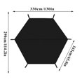thumbnail image 3 of Housse de Protection pour Trampoline 330x290cm Noir PE Protection Solaire pour Aire de Jeux Extérieure, 3 of 8