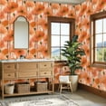 thumbnail image 4 of Peel and Stick Wallpaper 23.6in x 9.8ft Seamless Watercolor Orange Water Droplets Contact Paper Vinyl Self-Adhesive Removable Wall Paper for Bedroom DIY Home Decor Renter Friendly, 4 of 8