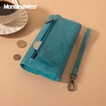 thumbnail image 6 of Montana West Wallet for Women Leather Wristlet Trifold Money Organizer with Coin Purse, Turquoise, 6 of 7