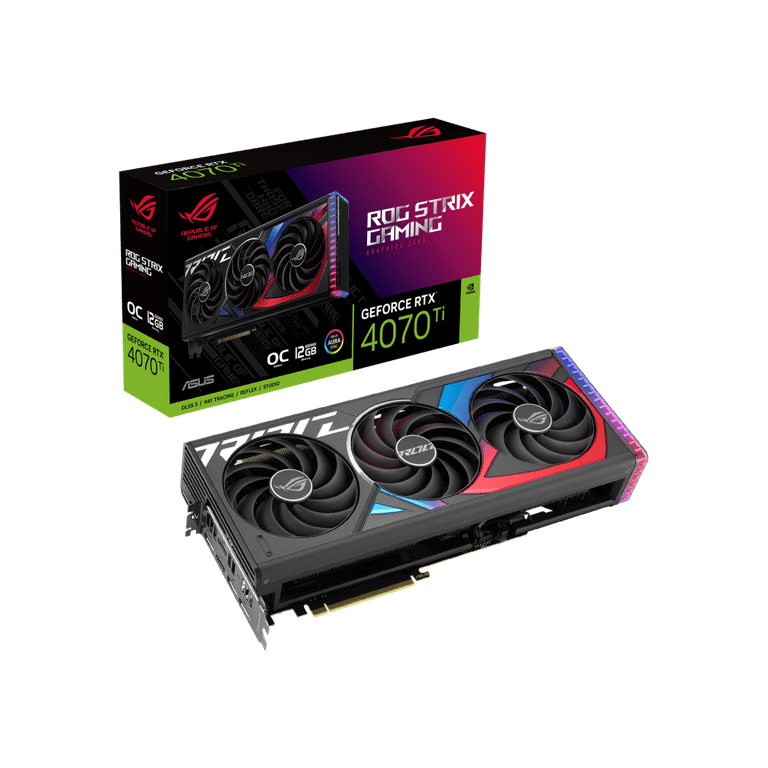 ASUS ROG Strix NVIDIA GeForce RTX™ 4070 Ti OC Edition Gaming Graphics Card  (PCIe 4.0, 12GB GDDR6X, HDMI 2.1a, DisplayPort 1.4a)
