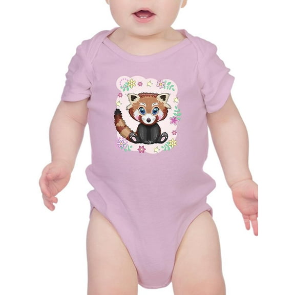 Cute Sitting Red Panda Bodysuit Infant -Image by Shutterstock, 12 Months