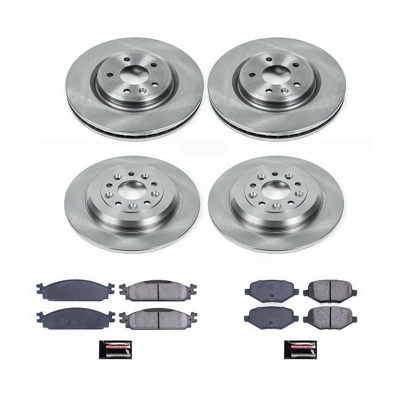 PowerStop Front and Rear Stock Replacement Brake Pad and Rotor Kit Fits: LINCOLN Select Models KOE8970